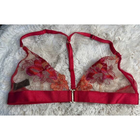 Honey Birdette CHRISTINE❤️ Red Lace 2 Piese Set XL - Picture 2 of 8